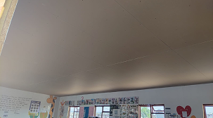 A new insulated ceiling now provides students with a warmer, safer, and more comfortable environment.