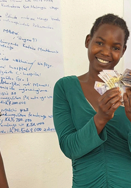Entrepreneurship training participant in Namibia